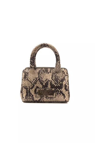 Pompei Donatella Brown Leather Women Mini Handbag - Masuh best bargains 