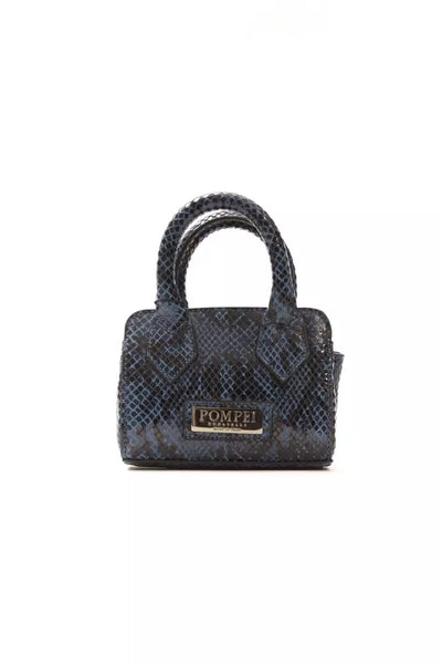 Pompei Donatella Blue Leather Women Mini Handbag - Masuh best bargains 