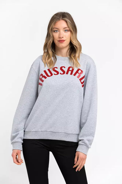 Trussardi Gray Cotton Women Sweater - Masuh best bargains 