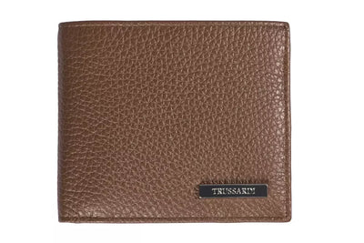 Trussardi Brown Leather Men Wallet - Masuh best bargains 