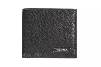 Trussardi Black Leather Men's Wallet - Masuh best bargains 