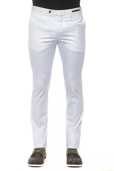 PT Torino White Cotton Men Trouser - Masuh best bargains 