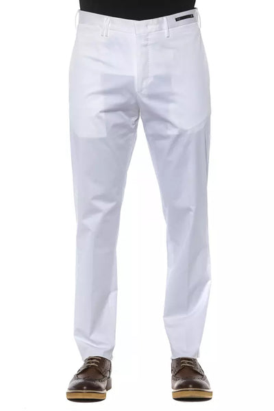 PT Torino White Cotton Men's Trousers - Masuh best bargains 