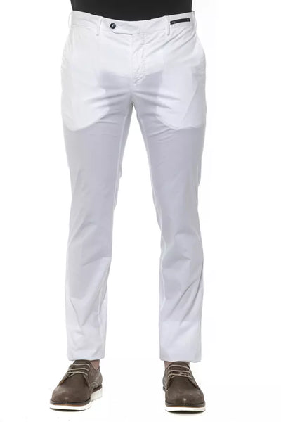 PT Torino White Cotton Men Trouser - Masuh best bargains 
