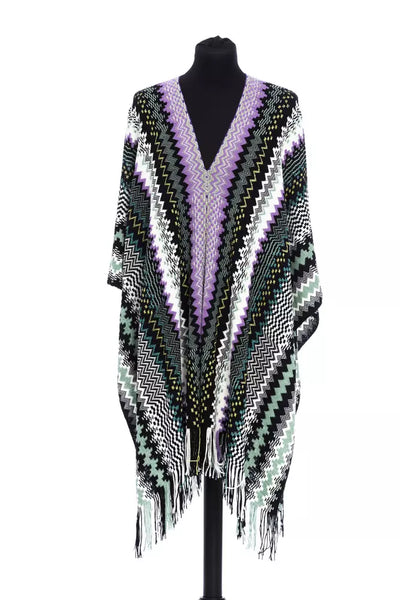 Missoni Multicolor Wool Women Poncho - Masuh best bargains 
