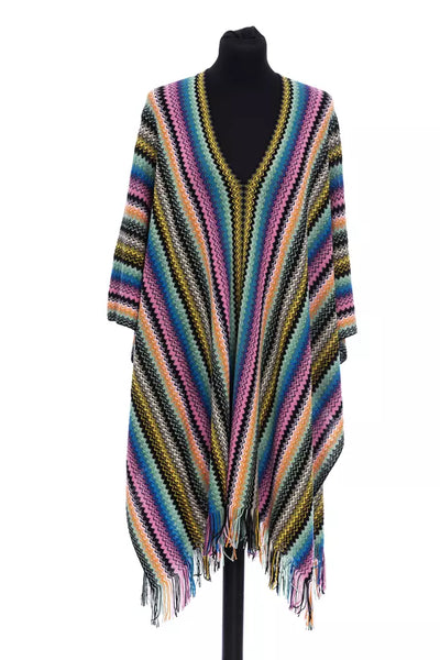 Missoni Multicolor Wool Women Poncho - Masuh best bargains 