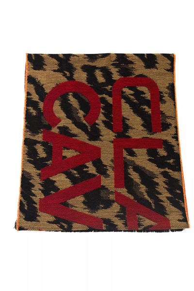 Cavalli Class Brown Wool Men Scarf - Masuh best bargains 
