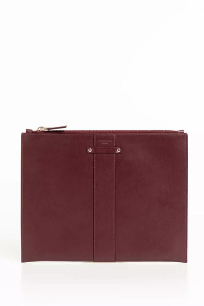 Trussardi Brown Leather Men Clutch - Masuh best bargains 