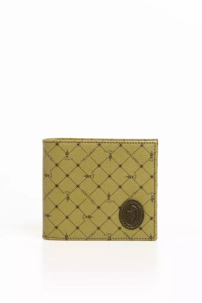 Trussardi Green Leather Men Wallet - Masuh best bargains 