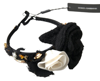 Dolce & Gabbana Elegant Crystal-Embellished Silk Diadem - Masuh best bargains 