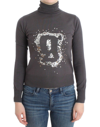 John Galliano Elegant Virgin Wool Turtleneck Sweater - Masuh best bargains 