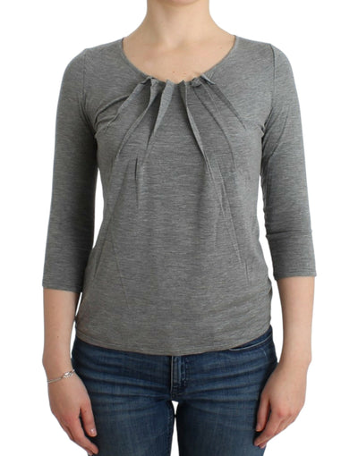 Cavalli Elegant Gray Cashmere-Blend Jumper - Masuh best bargains 