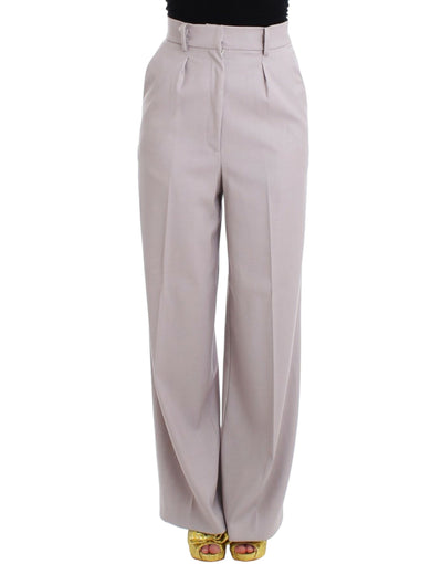 Cavalli Sophisticated High Waisted Gray Pants - Masuh best bargains 