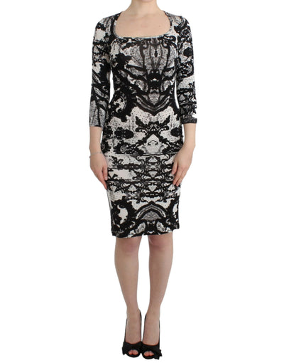 Cavalli Elegant Printed Jersey Sheath Dress - Masuh best bargains 