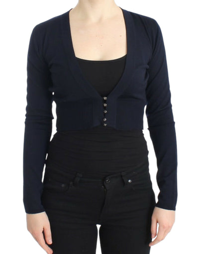 Cavalli Elegant Cropped Virgin Wool Cardigan - Masuh best bargains 