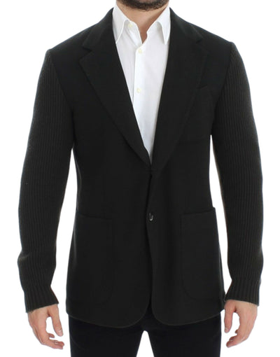 Dolce & Gabbana Elegant Green Cashmere Blazer Jacket - Masuh best bargains 