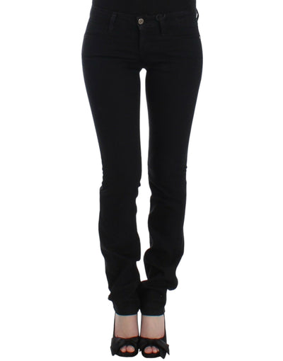 Costume National Elegant Black Straight Leg Jeans - Masuh best bargains 