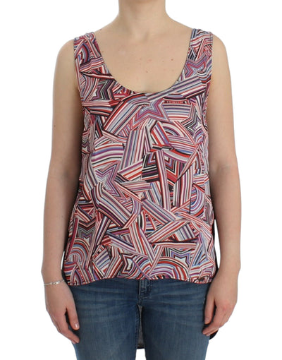 Costume National Chic Multicolor Sleeveless Top - Masuh best bargains 
