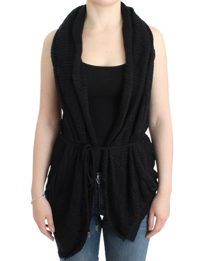 Costume National Chic Sleeveless Knitted Vest Cardigan - Masuh best bargains 