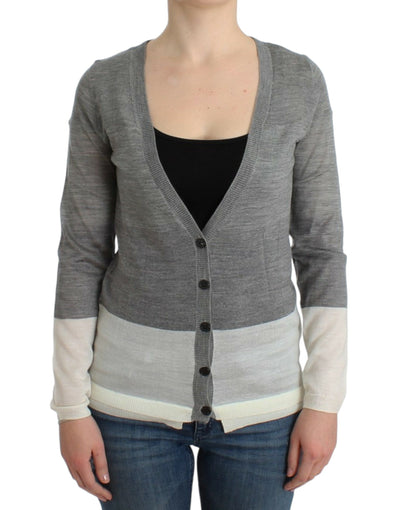 Costume National Chic Gray Lightweight Cardigan - Masuh best bargains 