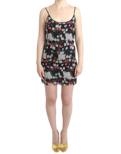 Costume National Multicolor Silk Floral Mini Dress - Masuh best bargains 