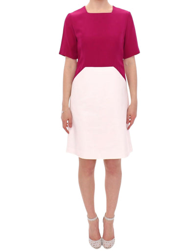 CO|TE Chic White and Pink Shift Robot Dress - Masuh best bargains 