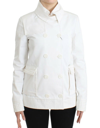 GF Ferre Chic Double Breasted Cotton Jacket - Masuh best bargains 