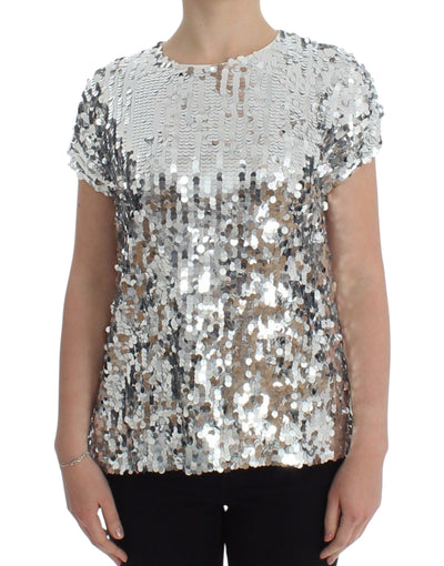 Dolce & Gabbana Enchanted Sicily Sequined Evening Blouse - Masuh best bargains 