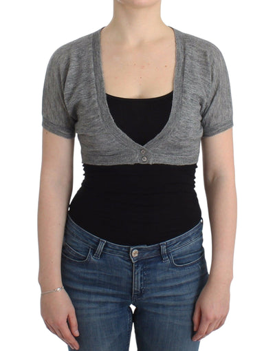 Ermanno Scervino Chic Alpaca Wool Blend Bolero - Masuh best bargains 