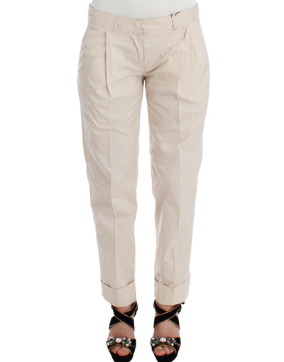 Ermanno Scervino Chic Beige Chino Pants - Elegance Redefined - Masuh best bargains 