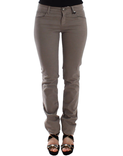 Ermanno Scervino Chic Taupe Skinny Jeans for Elevated Style - Masuh best bargains 