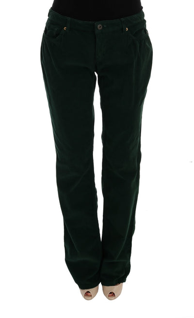 Dolce & Gabbana Elegant Green Cotton Blend Trousers - Masuh best bargains 