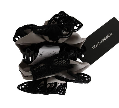 Dolce & Gabbana Elegant Floral Lace Hair Claw - Masuh best bargains 