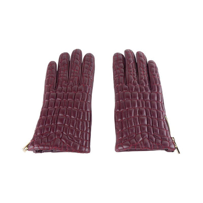 Cavalli Class Red Lambskin Women Glove - Masuh best bargains 
