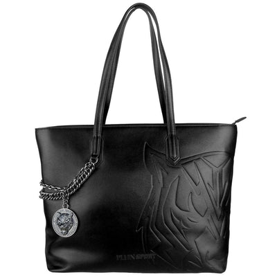 Plein Sport Black Polyethylene Women Shoulder Bag - Masuh best bargains 