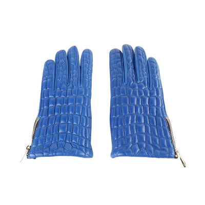 Cavalli Class Blue Lambskin Women Glove - Masuh best bargains 
