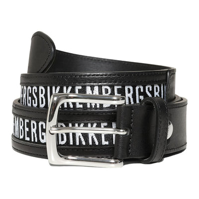 Bikkembergs Black Calfskin Men Belt - Masuh best bargains 
