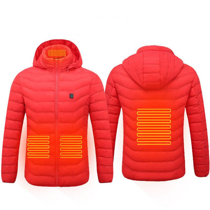 New Heated Jacket Coat USB Electric Jacket Cotton Heater Thermal Clothing - Masuh best bargains 