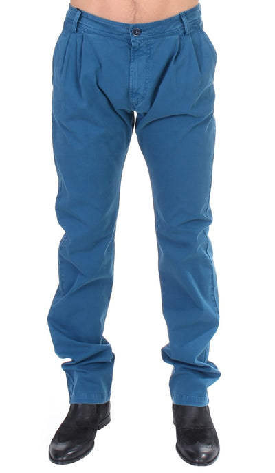 GF Ferre Elegant Straight Fit Cotton Chinos - Masuh best bargains 