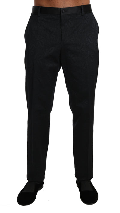 Dolce & Gabbana Floral Brocade Formal Trousers - Masuh best bargains 
