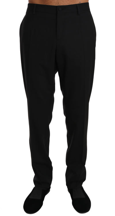 Dolce & Gabbana Elegant Formal Wool Blend Trousers - Masuh best bargains 