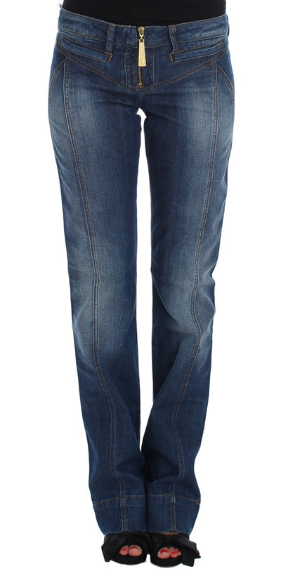 Cavalli Chic Boot Cut Blue Wash Denim - Masuh best bargains 