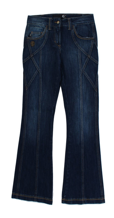 Cavalli Elegant Flare Leg Low Waist Denim - Masuh best bargains 