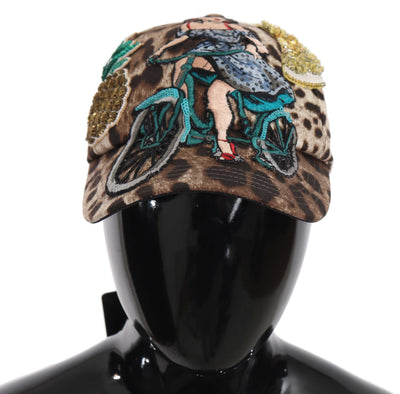 Dolce & Gabbana Elegant Sequined Leopard Baseball Cap - Masuh best bargains 