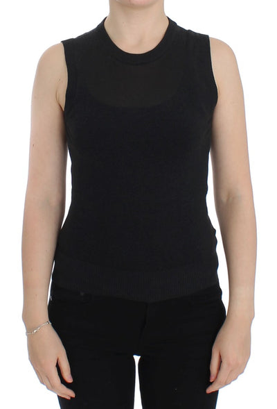 Dolce & Gabbana Elegant Black Sleeveless Pullover Vest - Masuh best bargains 