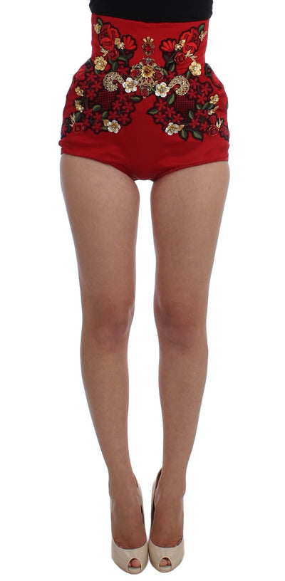 Dolce & Gabbana Enchanted Sicily Embroidered Silk Shorts - Masuh best bargains 