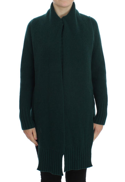 Dolce & Gabbana Elegant Green Cashmere Cardigan Sweater - Masuh best bargains 
