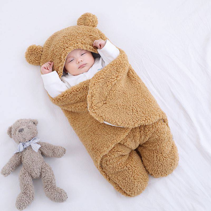 Baby Sleeping Bag Envelope for Newborn Baby Winter Swaddle Blanket - Masuh best bargains 