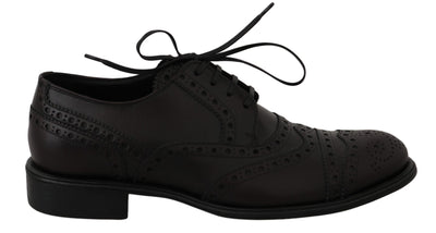 Dolce & Gabbana Elegant Bordeaux Wingtip Derby Dress Shoes - Masuh best bargains 