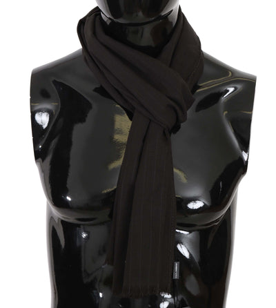 Dolce & Gabbana Elegant Striped Wool Men's Scarf - Masuh best bargains 